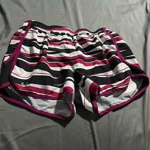 Pink and White Shorts